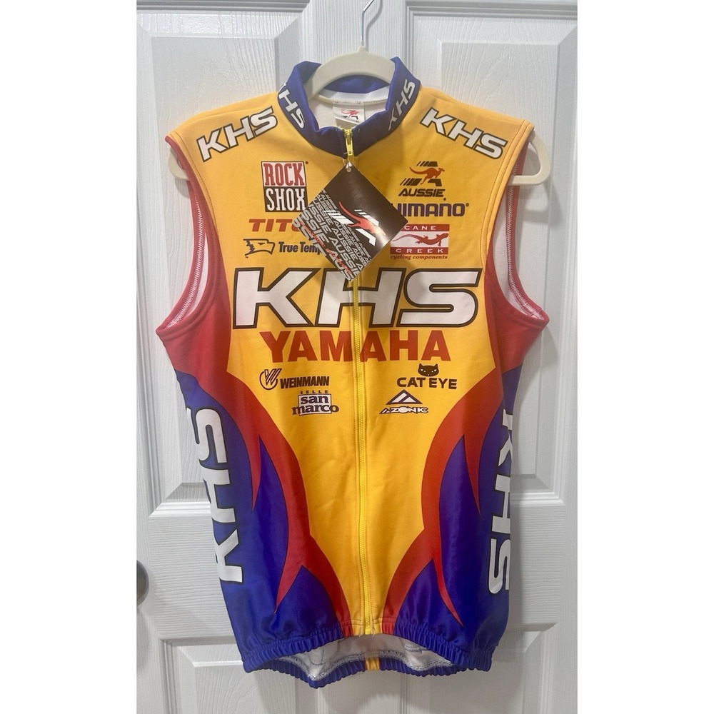 Aussie KHS Yamaha Mountain Bike Cycling Vest Size Small Vintage 90s NEW w/ Tags